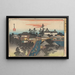 Ushiman pyhäkkömaalaus Hongo-alueella - Andō Hiroshige — kehystetty taideteos seinällä