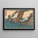 Hääparin kulkue - Andō Hiroshige — kehystetty taideteos seinällä