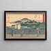 Yoshida maalaus - Andō Hiroshige — kehystetty taideteos seinällä