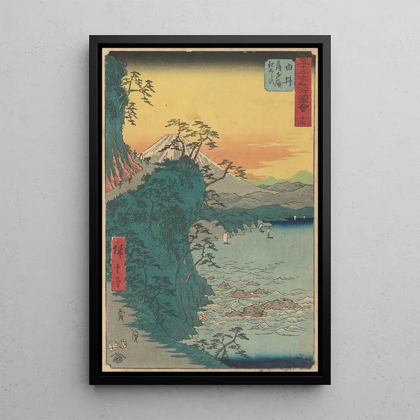 Yui-maalaus - Andō Hiroshige — kehystetty taideteos seinällä