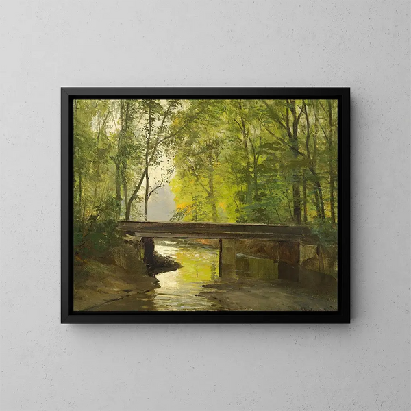 Kesäisen metsän läpi - Anders Andersen-Lundby — kehystetty taideteos seinällä