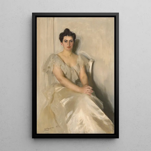 Frances Folsom Cleveland - Anders Zorn — kehystetty taideteos seinällä