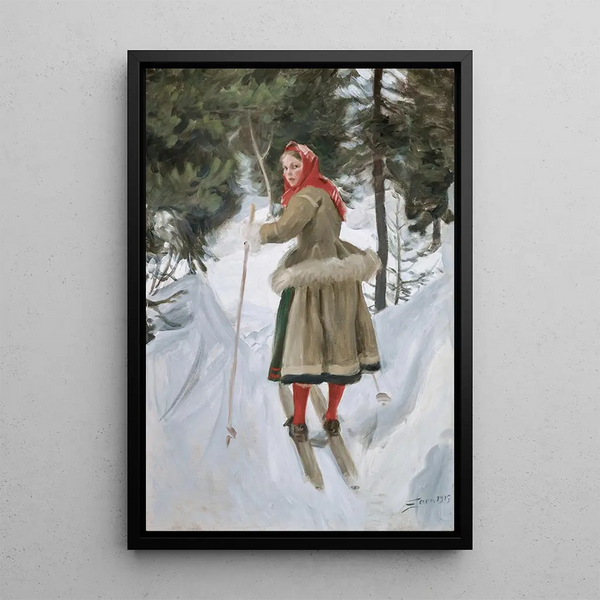 Maalauksen jäljennös Mora-tytär - Anders Zorn