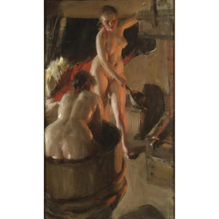 Anders Zorn - Girls from Dalarna Having a Bath.webp