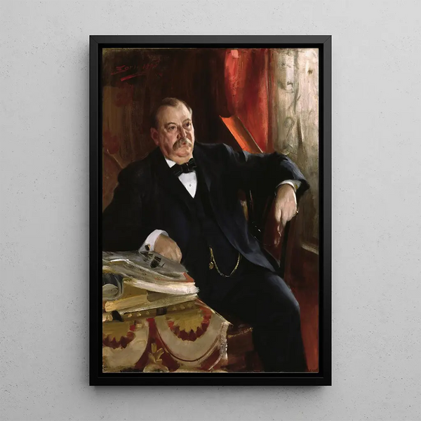 Maalauksen jäljennös Grover Cleveland - Anders Zorn