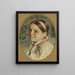 Tête de femme - Anders Zorn — kehystetty taideteos seinällä