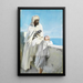 Mies ja poika maalaus Algerissa - Anders Zorn — kehystetty taideteos seinällä