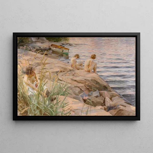 Ulkoilmamaalaus - Anders Zorn — kehystetty taideteos seinällä
