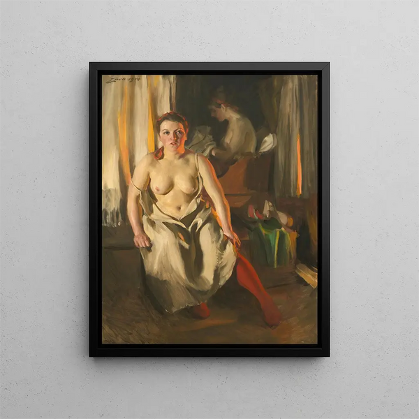 Bas rouges - Anders Zorn — kehystetty taideteos seinällä