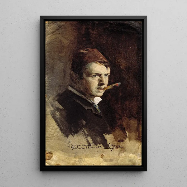 Itsekuva Maalaus - Anders Zorn — kehystetty taideteos seinällä