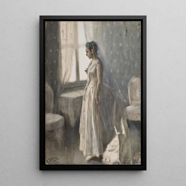 La mariée - Anders Zorn — kehystetty taideteos seinällä