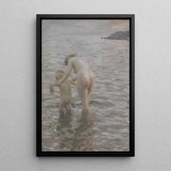 Maalauksen jäljennös Äidin kanssa - Anders Zorn