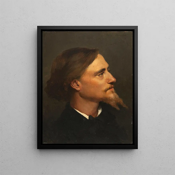 Joseph Félix Bouchor - André Gill — kehystetty taideteos seinällä