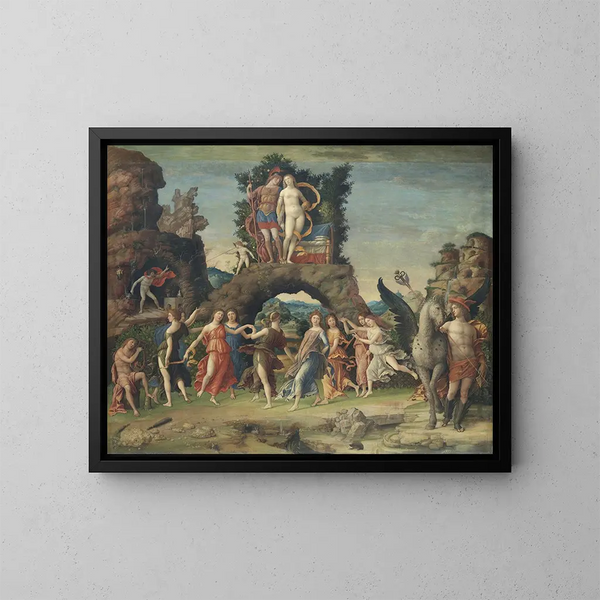 Parnasse - Andrea Mantegna — kehystetty taideteos seinällä
