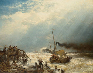 Andreas Achenbach - Hafen von Ostende.webp