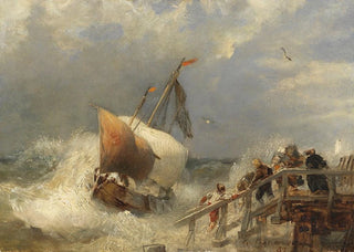 Andreas Achenbach - Sturm am Hafen.webp