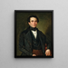 Portrait of a gentleman - Andreas Hall — kehystetty taideteos seinällä