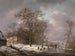 Figures dans un paysage d'hiver - Andreas Schelfhout — näkymä teoksesta
