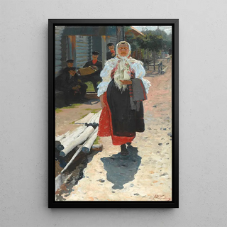 Andrei Ryabushkin - Along the village street.webp