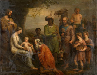 Adoration des Mages - Andries Cornelis Lens — näkymä teoksesta