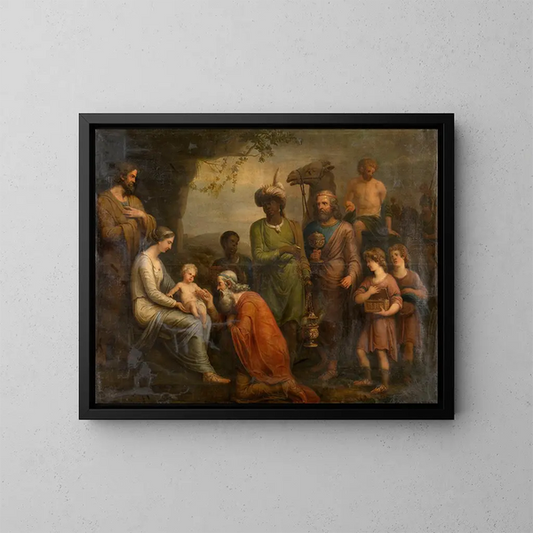 L'Adoration des Mages - Andries Cornelis Lens — kehystetty taideteos seinällä
