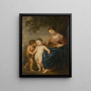 Andries Cornelis Lens - The Virgin the Christ Child and St John.webp