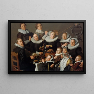 Andries van Bochoven - Portrait of the painter Andries van Bochoven and his family.webp