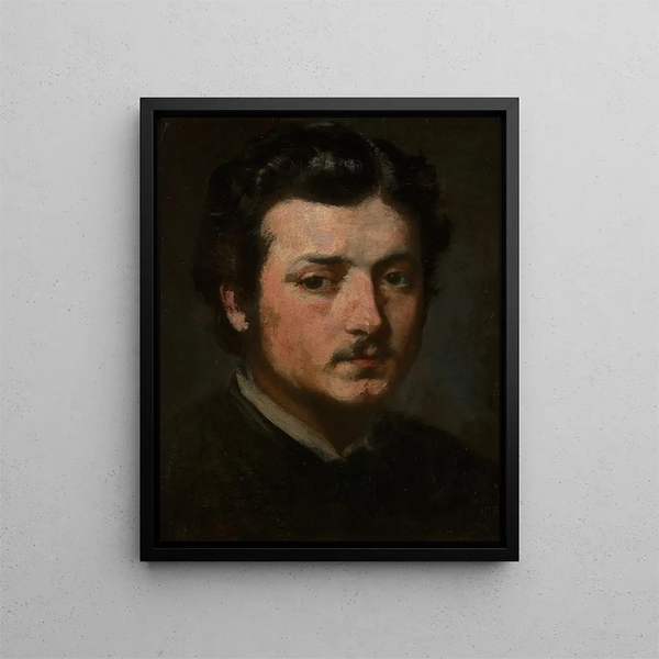 Autoportrait - Andrzej Bronisław Grabowski — kehystetty taideteos seinällä