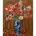 Maalauksen jäljennös Anemonet ja Delft-ruukku - Pierre-Auguste Renoir