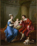 Edward Smith Stanley, 12. Derby herttua, ensimmäisen vaimonsa Lady Elizabeth Hamiltonin ja heidän poikansa Edward Smith Stanley - Angelica Kauffman — näkymä teoksesta