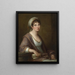 Franziska von Kaunitz-prinsessan muotokuva, Rietberg - Angelica Kauffman — kehystetty taideteos seinällä