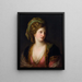 Nainen turkkilaisessa mekossa - Angelica Kauffman — kehystetty taideteos seinällä