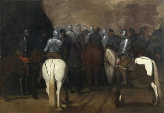 Aniello Falcone - Cavalry in a nocturnal landscape.webp
