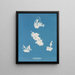 Port de plaisance de Vaucheria - Anna Atkins — kehystetty taideteos seinällä
