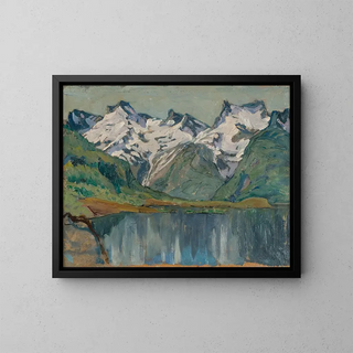 Anna Boberg - A Mountain Lake Study from North Norway.webp