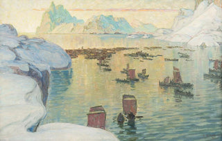 Anna Boberg - The Fishing Fleet Going Out Study from North Norway.webp