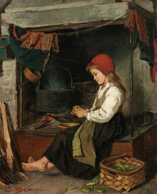 Anna Nordgren - Girl Shelling Peas.webp