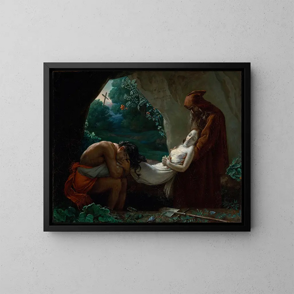 Enterrement d'Atala - Anne-Louis Girodet-Trioson — kehystetty taideteos seinällä