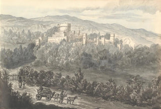 Anne Rushout - Gwrich Castle from the Road August 1830.webp