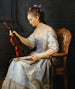 Portrait d'une violoniste - Anne Vallayer-Coster — näkymä teoksesta