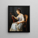 Portrait d'une violoniste - Anne Vallayer-Coster — kehystetty taideteos seinällä
