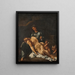 Pietà - Annibale Carracci — kehystetty taideteos seinällä