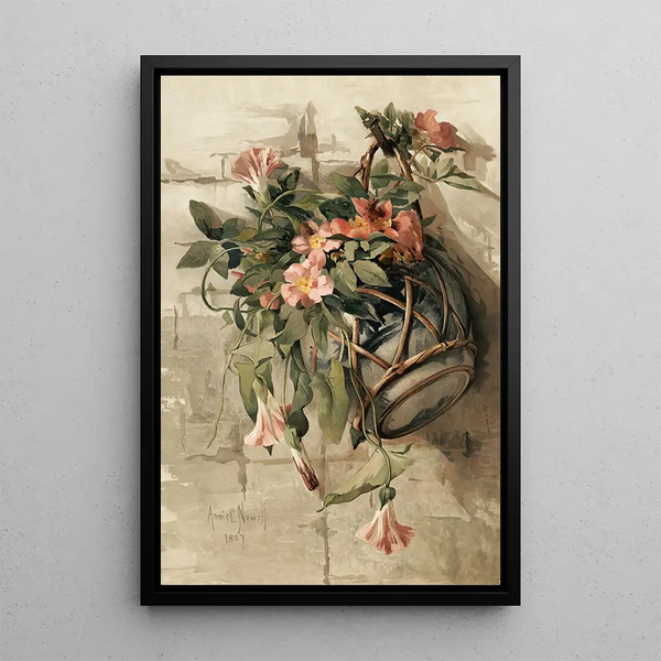 Annie Nowell - Pink Flowers in Hanging Vase.webp