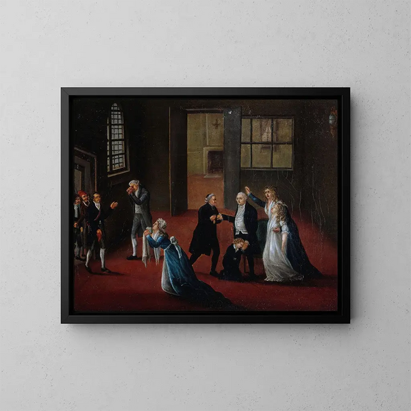 Hyvästi Louis XVI perheelleen 20. tammikuuta 1793 - Anonyymi — kehystetty taideteos seinällä
