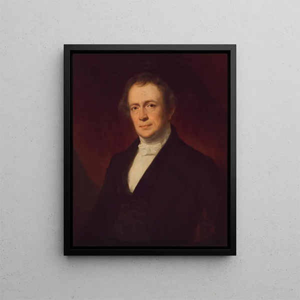 L'Américain Edward Everett - Anonyymi — kehystetty taideteos seinällä