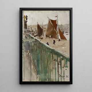 Anonymous - At the Port of Dieppe.webp