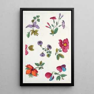 Anonymous - Floral design for printed textile Pl XII.webp