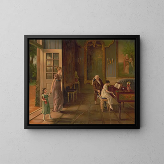 Anonymous - Harpsichord lesson for young girl.webp