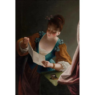 Anonymous - Jeune femme lisant une lettre daprs Raoux.webp