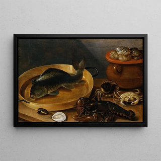 Anonymous - Kitchen Still Life with a Carp and Shellfish.webp